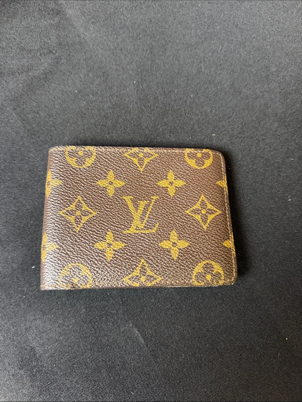 Louis Vuitton Brown & Gold Monogram Bifold Wallet